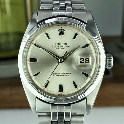 rolex datejust 1603 white dial beige|rolex 1603 production years.